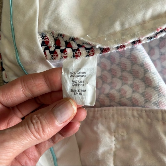Women's J.Crew Red/Blue/White Geometric Print Shorts Size 0 - Picture 9 of 11